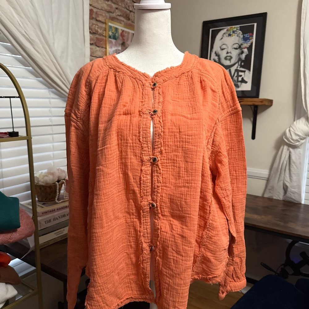 Free People Perpetual Sunset Button-Up Women's Top